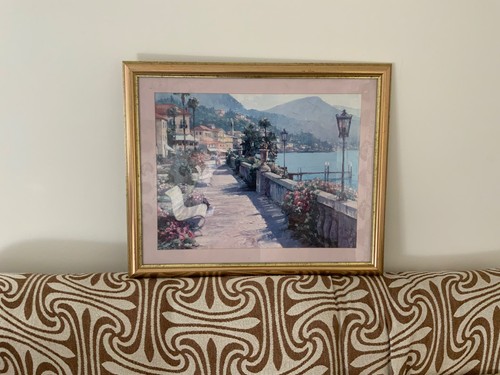 Painting lake como - painting,