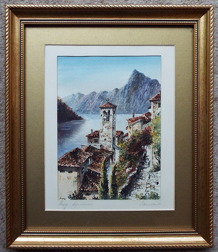Continental lake scene - lake,