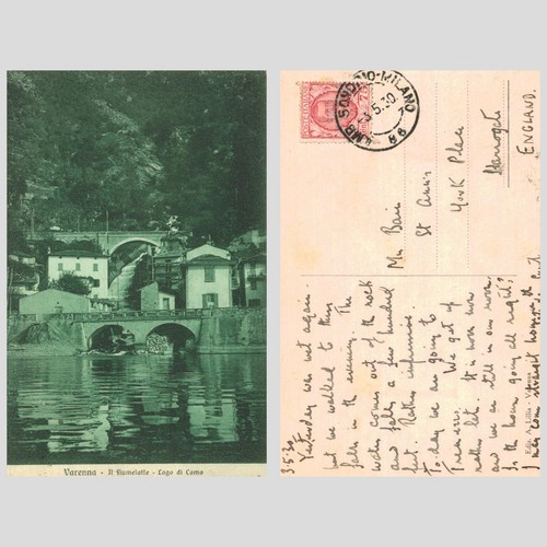 Vintage postcard varenna - varenna, il