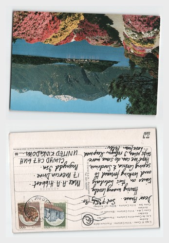 Vintage postcard lake - vintage,