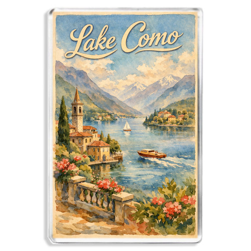 Lake como vintage style - como,
