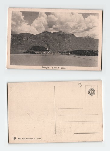 Vintage postcard bellagio - postcard, lake