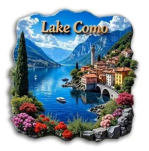 Fridge magnet lake - como, aka