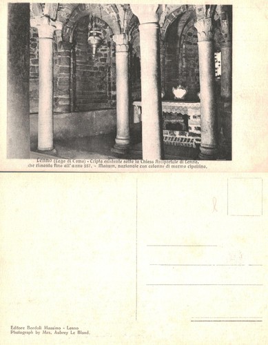Vintage postcard lenno lake - -,