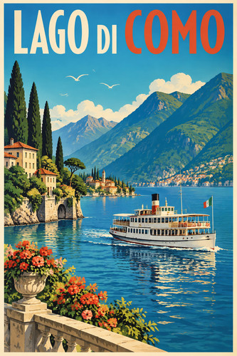 Lake como vintage - lake,