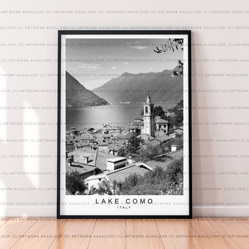 Unframed lake como - como, poster