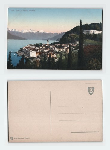 Vintage postcard bellagio lake - postcard,